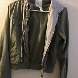 Full Tilt olive green jacket